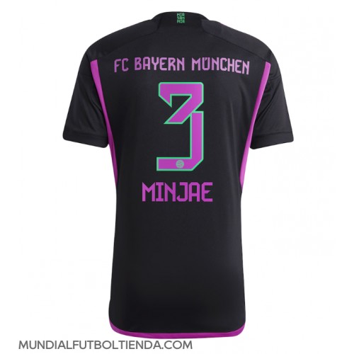 Camiseta Bayern Munich Kim Min-jae #3 Segunda Equipación Replica 2023-24 mangas cortas